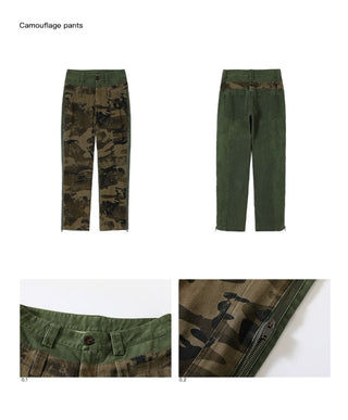 CONP Camouflage patchwork pants (olive)