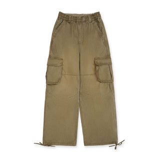 [Moromoro2] Gradient Washed Wide Leg Cargo  Pants