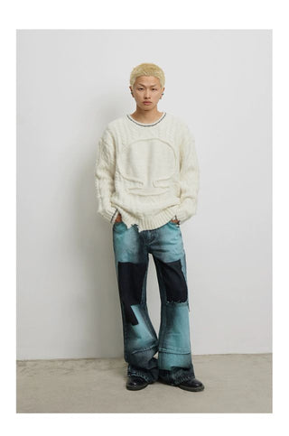 CONP Low-Rise Bootcut Jeans (Blue)