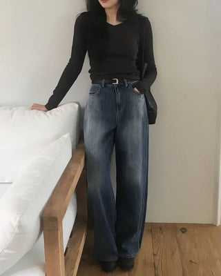 Wide Daily Denim Pants