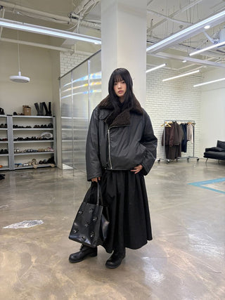 [NeverSeez] Jacquard Voluminous Skirt