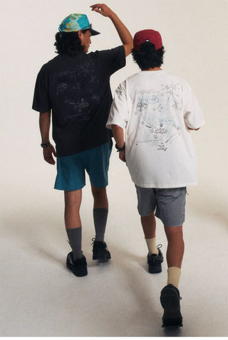 [Monterest] Quick-Dry Reflective Print T-Shirt