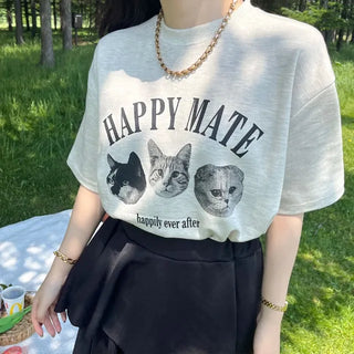 Happy Mate Cat T-Shirt
