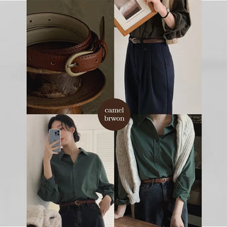 #LENTO. (Over 200,000 sold) Classic Belt (silver/gold)