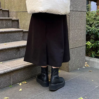 Wool A-line skirt