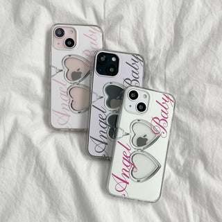 WHITE FLORAL SILVER EPOXY CASE