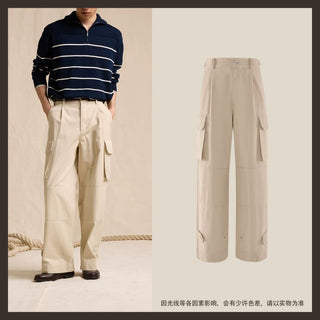 [CULTUM] Relaxed Fit High-Waist Wide Leg Pants