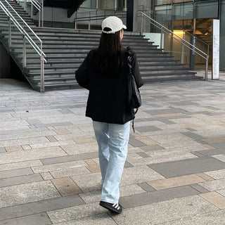 Wide Easy Denim Pants