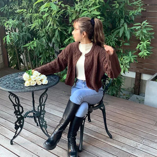 Simple Cable Cardigan