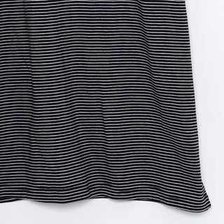 Striped oversized short-sleeved T-shirt