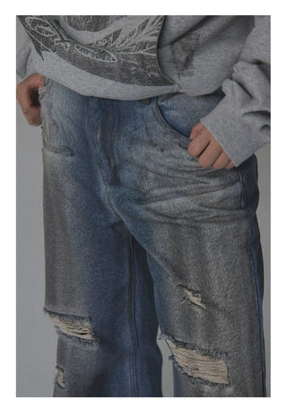 [CONP] “Lost ID CARD” Stained Jeans