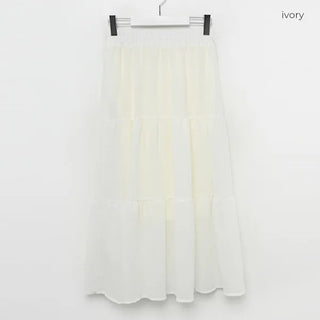 Checked cantan skirt