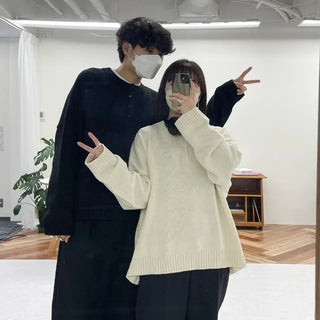 Button-up round knit