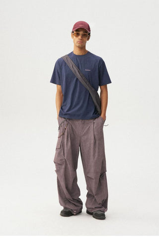 [Monterest] Washed Pleated Parachute Pants