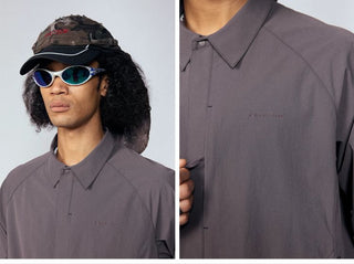 [Monterest] Quick-Dry Relaxed Fit Collared Shirt