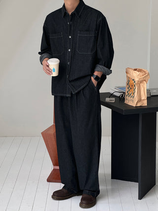 Thomas Raw Denim Shirt