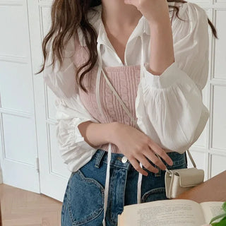Simple knit bustier