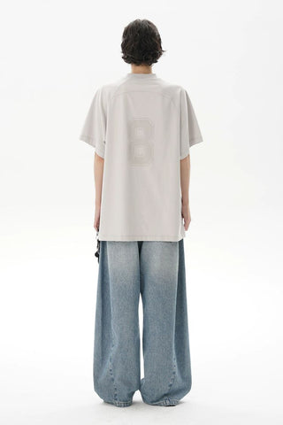 [MASONPRINCE] Combed Cotton No.8 Jersey T-Shirt