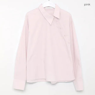 Cross-button blouse