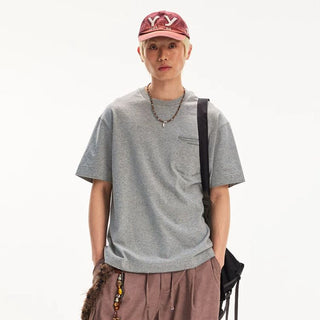 [Monterest] Speckled Yarn Workwear Pocket Tee