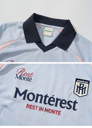 [Monterest] Outdoor Sports Print Polo Jersey Tee