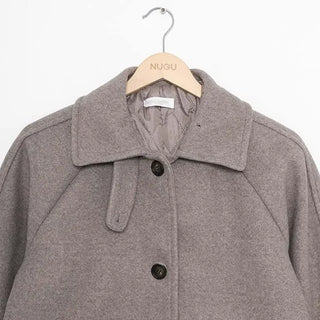 High-neck long coat