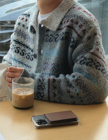 Grandpa Nordic Cardigan (2 colors)