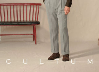 [CULTUM] Italian Pointed Collar Button-Down Shirt