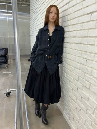 [NeverSeez] Strappy Spliced Midi Dress