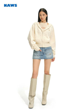 [NOTAWEAR] Lyocell Wool Blend Halter Neck Tank  Top