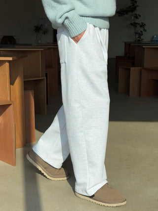 Allo One-Pleat Drawstring Fleece-Lined Training Pants