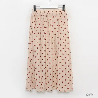 Polka dot long skirt