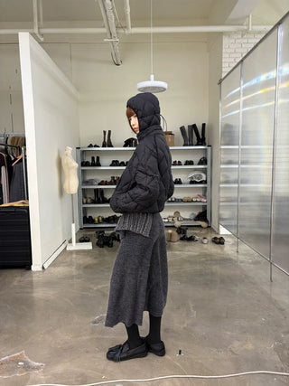 [NeverSeez] Diamond Quilted Down Jacket