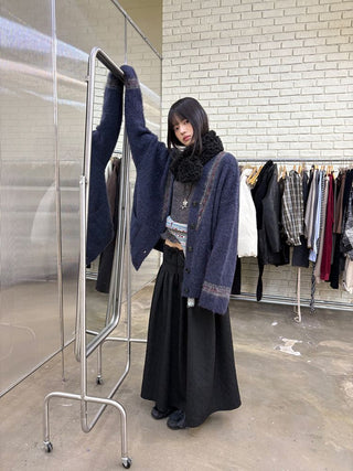 [NeverSeez] Jacquard Voluminous Skirt