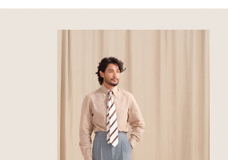 [CULTUM] Neapolitan Double Pleat Wool Blend Trousers