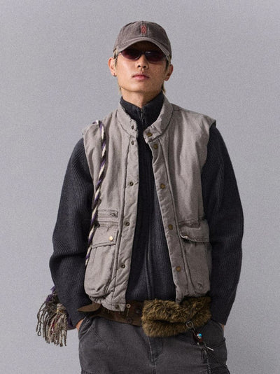 [Monterest] Washed Cotton Padded Work Vest