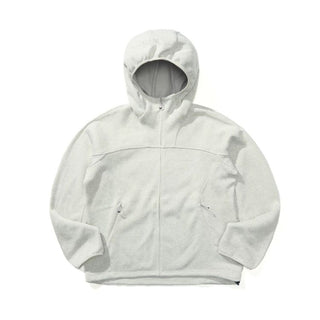 [Monterest] Fleece-Lined Hooded Zip-Up Cardigan