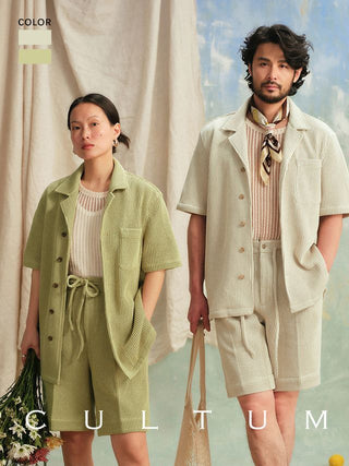 [CULTUM] Cuban Collar Shirt