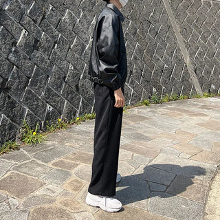 mirage balloon leather jacket