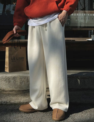 Trendy Wide-Fit Knit Pants (4 colors)