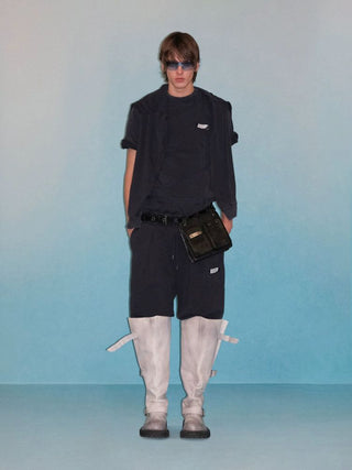 [MASONPRINCE] Cotton Pleated Wide Leg Sweatpants