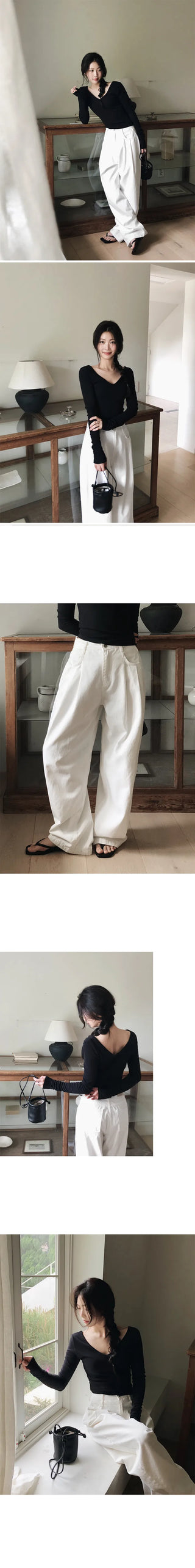 (Short/Basic/Long) (5 colors) Cotton Slacks Pants
