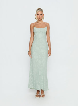 Avienna Maxi Dress Sage Burnout