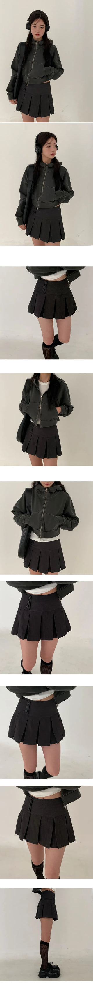 Pleated Mini Skirt Pants - 3 colors