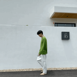 1 + 1 80% Linen, Oversized Long Sleeve Tee