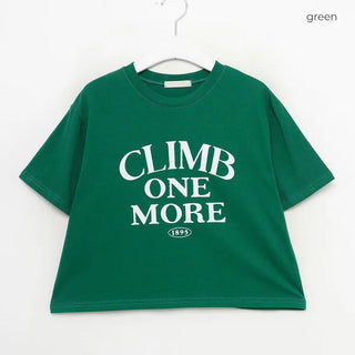 Lettering Crop T-Shirt