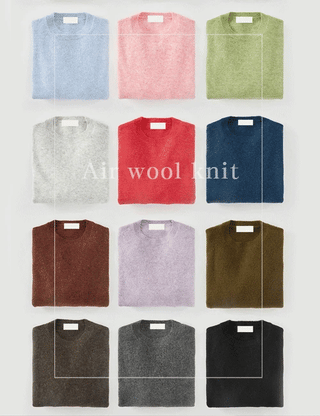 [AIR WOOL] Soft Round Color Knit (15 colors, M~XL)