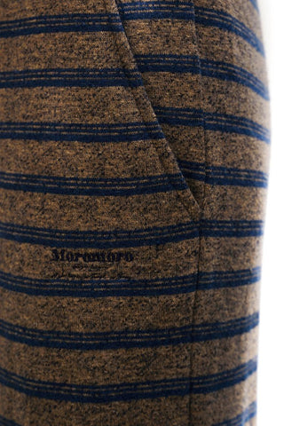 [Moromoro2] Tencel Linen Striped  Sweatshirt/Pants