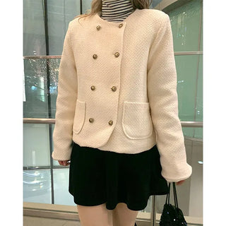 Tweed wool double jacket