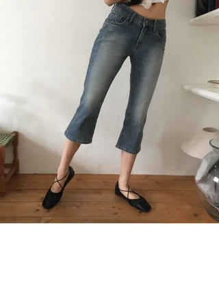 Luffy 3/4 Capri Blue Pants